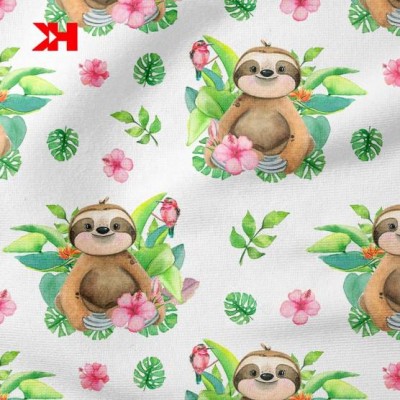 High Quality Christmas Pajamas Custom Print Baby Clothes Organic Poplin Cotton Fabric Wholesale